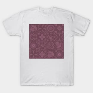 Lilac Talavera Tile Pattern by Akbaly T-Shirt